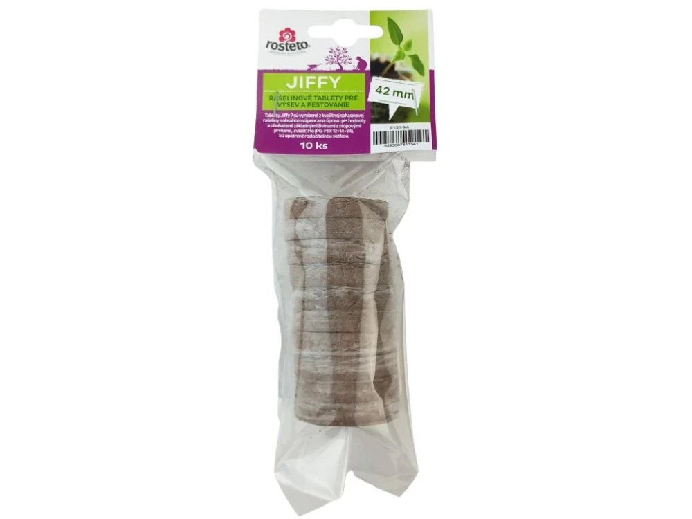 Jiffy Rosteto 42 mm sieťka (10 ks)