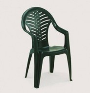 Plastová stolička Ocean - vysoká, zelená